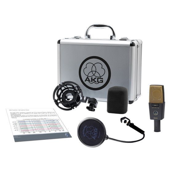 C414 XLII LARGE DIAPHRAGM STUDIO MICROPHONE FOR SOLO VOCALS & SOLO INSTRUMENTS